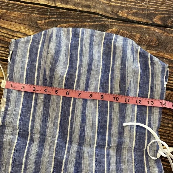 Club Monaco Allentin Linen Blend Jumpsuit Strapless Wide Leg Size 2 - Picture 9 of 13